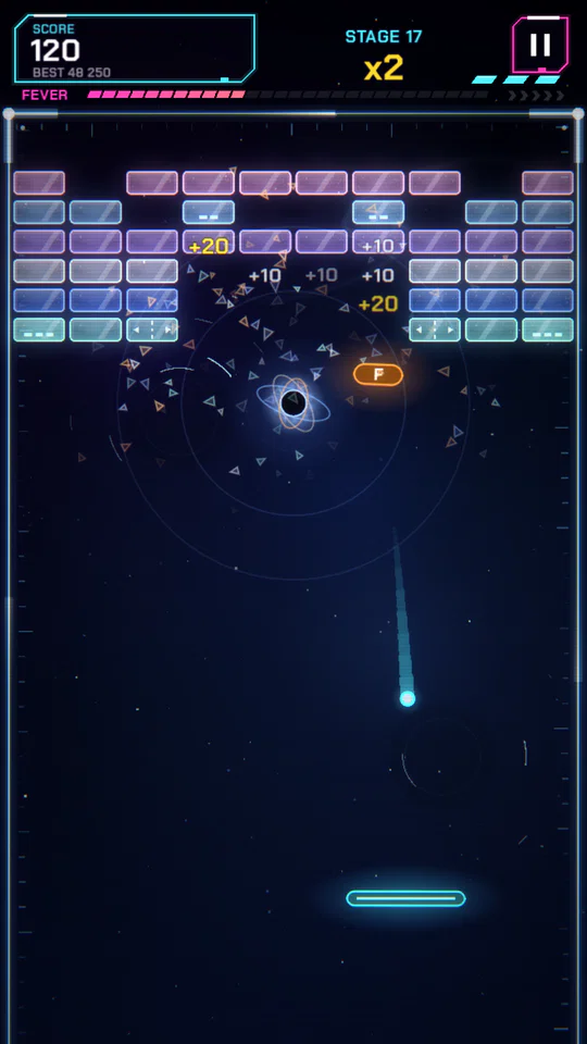 Classic mode in the Void: a black hole bends the ball's path